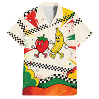 Support Your Fruity Friends Love Wins Gay Pride Hawaiian Shirt LGBTQ Retro 30s Cartoon Checkered