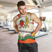 Support Your Fruity Friends Love Wins Gay Pride Men Tank Top LGBTQ Retro 30s Cartoon Checkered