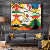 Support Your Fruity Friends Love Wins Gay Pride Tapestry LGBTQ Retro 30s Cartoon Checkered