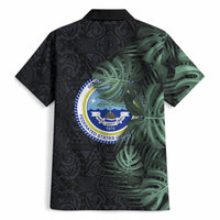 Federated States Of Micronesia Hawaiian Shirt FSM Tropical Monstera Leaf Dark Tribal Pattern TS04 - Polynesian Pride
