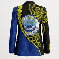 Federated States Of Micronesia FSM Blazer Pacific Islander Tribal Swirl Geometric Pattern TS04 - Polynesian Pride