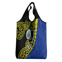 Federated States Of Micronesia FSM Grocery Bag Pacific Islander Tribal Swirl Geometric Pattern TS04 - Polynesian Pride