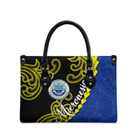 Federated States Of Micronesia FSM Leather Bag Pacific Islander Tribal Swirl Geometric Pattern TS04 - Polynesian Pride