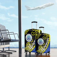 Federated States Of Micronesia FSM Luggage Cover Pacific Islander Tribal Swirl Geometric Pattern TS04 - Polynesian Pride