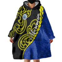 Federated States Of Micronesia FSM Wearable Blanket Hoodie Pacific Islander Tribal Swirl Geometric Pattern TS04 - Polynesian Pride