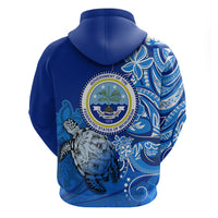 Micronesia Sea Turtle Hoodie Federated States Of Micronesia Tribal Floral Pattern TS04 - Polynesian Pride