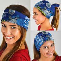 Micronesia Sea Turtle Neck Gaiter Federated States Of Micronesia Tribal Floral Pattern TS04 - Polynesian Pride