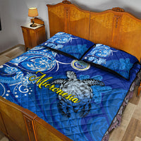 Micronesia Sea Turtle Quilt Bed Set Federated States Of Micronesia Tribal Floral Pattern TS04 - Polynesian Pride
