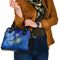 Micronesia Sea Turtle Shoulder Handbag Federated States Of Micronesia Tribal Floral Pattern TS04 - Polynesian Pride