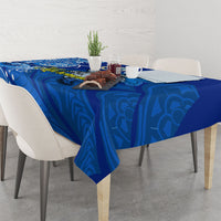 Micronesia Sea Turtle Tablecloth Federated States Of Micronesia Tribal Floral Pattern TS04 - Polynesian Pride
