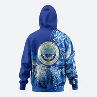 Micronesia Sea Turtle Zip Hoodie Federated States Of Micronesia Tribal Floral Pattern TS04 - Polynesian Pride