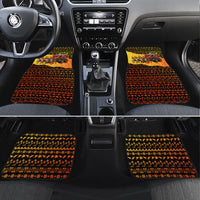 Tropical Christmas In July Santa Claus Car Mats Festive Hawaiian With Beach Reindeer Sleigh