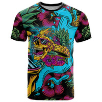 Pineapple Skull T Shirt Sumer Time TS04 - Polynesian Pride