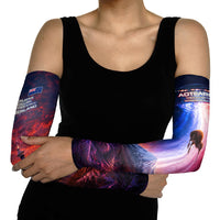 New Zealand Aotearoa Kiwi UFO Arm Sleeves Sci-Fi Galaxy Sunset Sky Tower And Mountain TS04 - Polynesian Pride