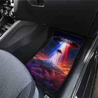 New Zealand Aotearoa Kiwi UFO Car Mats Sci-Fi Galaxy Sunset Sky Tower And Mountain TS04 - Polynesian Pride