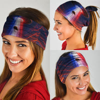 New Zealand Aotearoa Kiwi UFO Neck Gaiter Sci-Fi Galaxy Sunset Sky Tower And Mountain TS04 - Polynesian Pride