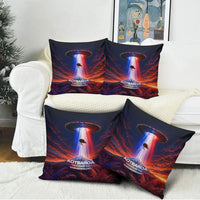 New Zealand Aotearoa Kiwi UFO Pillow Cover Sci-Fi Galaxy Sunset Sky Tower And Mountain TS04 - Polynesian Pride