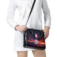 New Zealand Aotearoa Kiwi UFO Shoulder Handbag Sci-Fi Galaxy Sunset Sky Tower And Mountain TS04 - Polynesian Pride