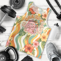 Hawaii Aloha Academy Back To School Men Tank Top Sea Turtle Tropical Hibiscus Flowers Retro Psychedelic TS04 - Polynesian Pride
