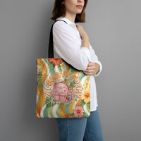 Hawaii Aloha Academy Back To School Tote Bag Sea Turtle Tropical Hibiscus Flowers Retro Psychedelic TS04 - Polynesian Pride