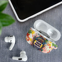 Personalized Hawaii School Club Back To Class AirPods Case Retro Tropical Hibiscus Pattern With Open Notebook TS04 - Polynesian Pride