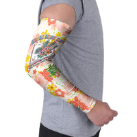 Personalized Hawaii School Club Back To Class Arm Sleeves Retro Tropical Hibiscus Pattern With Open Notebook TS04 - Polynesian Pride