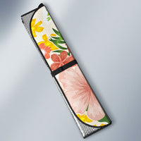 Personalized Hawaii School Club Back To Class Auto Sun Shade Retro Tropical Hibiscus Pattern With Open Notebook TS04 - Polynesian Pride