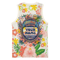 Personalized Hawaii School Club Back To Class Basketball Jersey Retro Tropical Hibiscus Pattern With Open Notebook TS04 - Polynesian Pride