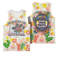 Personalized Hawaii School Club Back To Class Basketball Jersey Retro Tropical Hibiscus Pattern With Open Notebook TS04 - Polynesian Pride