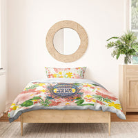 Personalized Hawaii School Club Back To Class Bedding Set Retro Tropical Hibiscus Pattern With Open Notebook TS04 - Polynesian Pride