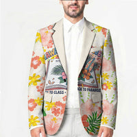 Personalized Hawaii School Club Back To Class Blazer Retro Tropical Hibiscus Pattern With Open Notebook TS04 - Polynesian Pride