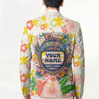 Personalized Hawaii School Club Back To Class Blazer Retro Tropical Hibiscus Pattern With Open Notebook TS04 - Polynesian Pride