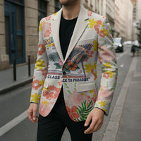 Personalized Hawaii School Club Back To Class Blazer Retro Tropical Hibiscus Pattern With Open Notebook TS04 - Polynesian Pride