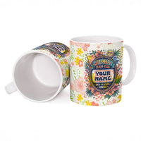 Personalized Hawaii School Club Back To Class Ceramic Mug Retro Tropical Hibiscus Pattern With Open Notebook TS04 - Polynesian Pride