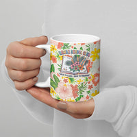 Personalized Hawaii School Club Back To Class Ceramic Mug Retro Tropical Hibiscus Pattern With Open Notebook TS04 - Polynesian Pride