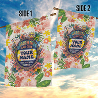 Personalized Hawaii School Club Back To Class Garden Flag Retro Tropical Hibiscus Pattern With Open Notebook TS04 - Polynesian Pride
