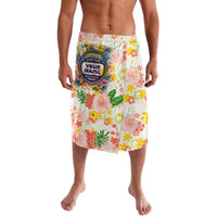 Personalized Hawaii School Club Back To Class Lavalava Retro Tropical Hibiscus Pattern With Open Notebook TS04 White Orange - Polynesian Pride