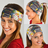 Personalized Hawaii School Club Back To Class Neck Gaiter Retro Tropical Hibiscus Pattern With Open Notebook TS04 - Polynesian Pride
