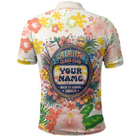 Personalized Hawaii School Club Back To Class Polo Shirt Retro Tropical Hibiscus Pattern With Open Notebook TS04 - Polynesian Pride
