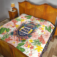 Personalized Hawaii School Club Back To Class Quilt Retro Tropical Hibiscus Pattern With Open Notebook TS04 - Polynesian Pride