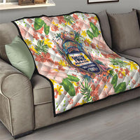 Personalized Hawaii School Club Back To Class Quilt Retro Tropical Hibiscus Pattern With Open Notebook TS04 - Polynesian Pride
