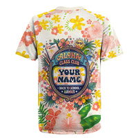 Personalized Hawaii School Club Back To Class Rugby Jersey Retro Tropical Hibiscus Pattern With Open Notebook TS04 - Polynesian Pride