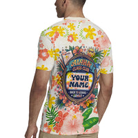 Personalized Hawaii School Club Back To Class Rugby Jersey Retro Tropical Hibiscus Pattern With Open Notebook TS04 - Polynesian Pride