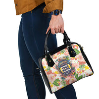 Personalized Hawaii School Club Back To Class Shoulder Handbag Retro Tropical Hibiscus Pattern With Open Notebook TS04 - Polynesian Pride