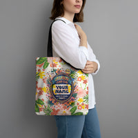 Personalized Hawaii School Club Back To Class Tote Bag Retro Tropical Hibiscus Pattern With Open Notebook TS04 - Polynesian Pride