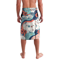 Personalized Hawaii Back To School Lavalava Retro Rainbow Sun with Tropical Hibiscus Flowers TS04 - Polynesian Pride