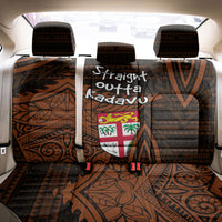 Straight Outta Kadavu Fiji Back Car Seat Cover Tribal Polynesian Tattoo Coat Of Arms Flag TS04 - Polynesian Pride