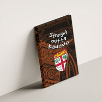 Straight Outta Kadavu Fiji Canvas Wall Art Tribal Polynesian Tattoo Coat Of Arms Flag TS04 - Polynesian Pride