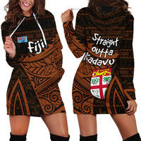Straight Outta Kadavu Fiji Hoodie Dress Tribal Polynesian Tattoo Coat Of Arms Flag TS04 - Polynesian Pride