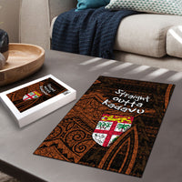 Straight Outta Kadavu Fiji Puzzle Tribal Polynesian Tattoo Coat Of Arms Flag TS04 - Polynesian Pride